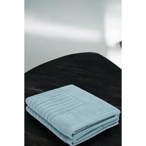 Concierge Collection 2-Pack Jacquard Rib Turkish Cotton Bath Mats
